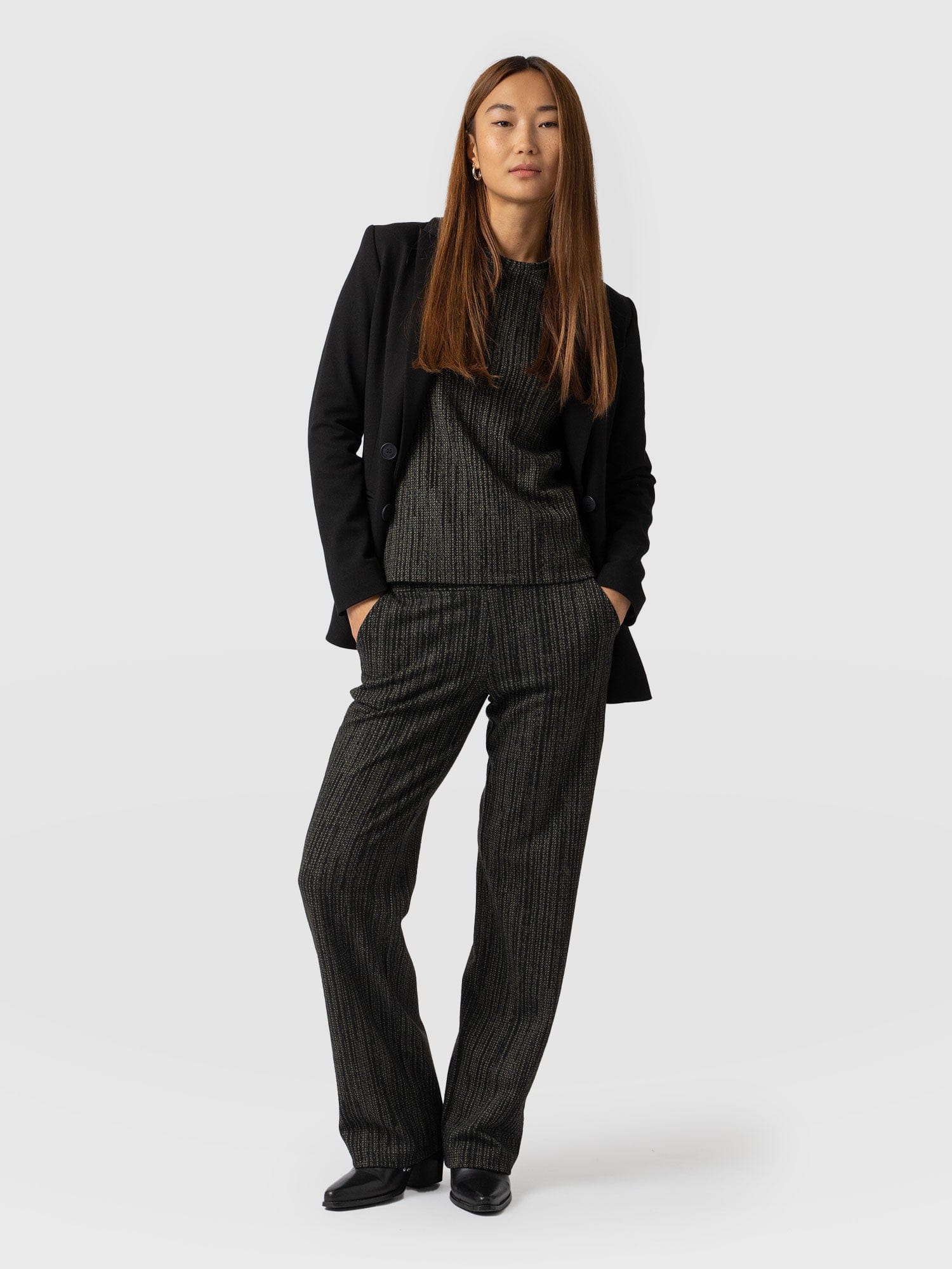 Runway Pant - Green Pixel